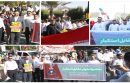 فریاد استکبارستیزی کارکنان پتروشیمی بوشهر در راهپیمایی ۱۳ آبان