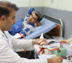 اهدا خون كاركنان شركت پتروشیمی شیراز