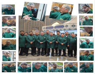 قدم‌هایی به سمت روشنایی؛ روایت نخستین حضور خادمان پتروشیمی بوشهر در حرم رضوی