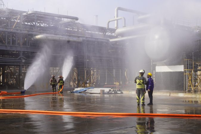 مانور ترکیبی دور میزی و میدانی در پتروشیمی بندرامام برگزار شد