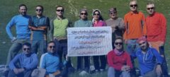 صعود کوهنوردان پتروشیمی جم به ارتفاعات شاه‌معلم