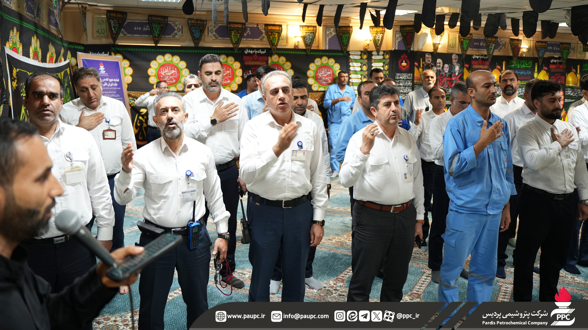 آیین گرامیداشت شهدای جنگ ۱۲ روزه در پتروشیمی پردیس