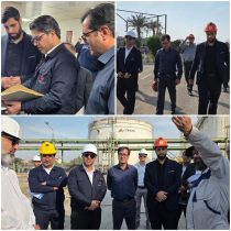 بازدید رئیس سازمان محیط زیست شهرستان و نماینده دادگستری از پروژه زیست محیطی تصفیه پساب پتروشیمی فارابی