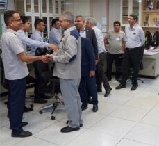 حضور مدیرعامل پتروشیمی جم‌پیلن در خط مقدم تولید