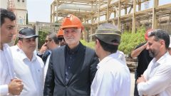 حضور میدانی مدیرعامل پتروشیمی مروارید در واحدهای تولیدی مجتمع