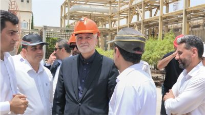 حضور میدانی مدیرعامل پتروشیمی مروارید در واحدهای تولیدی مجتمع