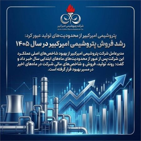 رشد فروش پتروشیمی امیرکبیر در سال ۱۴۰۵